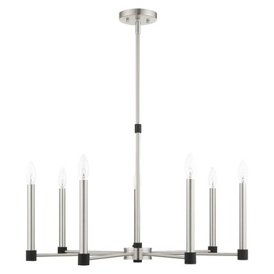 Livex Lighting Karlstad 7 - Light Chandelier in  Brushed Nickel