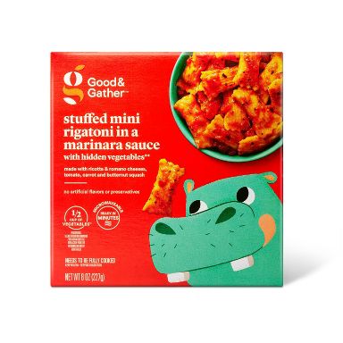 Frozen Stuffed Mini Rigatoni in a Marinara Sauce -with Hidden Vegetables - 8oz - Good & Gather™