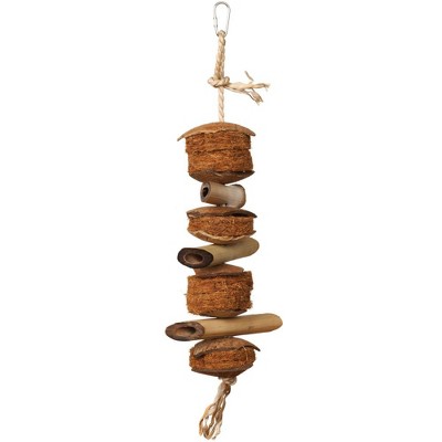 Prevue Pet Products Naturals Preen & Pacify Coco and Bamboo Bird Toy 62800