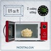 Nostalgia 0.9 Cu. Ft.  800-Watt Retro Countertop Microwave Oven, Red - 2 of 4