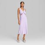 Women's Lace Detail Slip Midi Dress - Wild Fable™