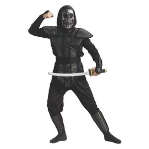Fun World Boys' Skull Ninja Master Costume - 1 of 2