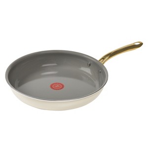 T-fal 12.5" Ceramic Nonstick Frypan, Preserve Ceramic, Almond Butter - 1 of 4