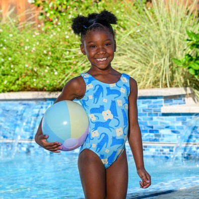 Destira Wild Flower Mint One Piece Swimsuit, Child S — фото 3