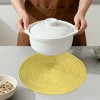 REGALWOVEN Farmhouse Placemats Set of 6 Woven Placemats for Dining Table Decor  Washable Kitchen Table Mat Wipe Clean - 4 of 4
