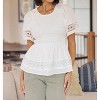 Women's Sweet Sister Peplum Blouse - Polagram - 3 of 4