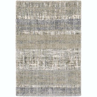 Oriental Weavers Aspen 530J9 Grey/ Ivory Indoor Area Rug - 3'10" x 5'5"
