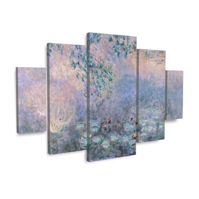 Large Blue and Purple Abstract Canvas Art Set