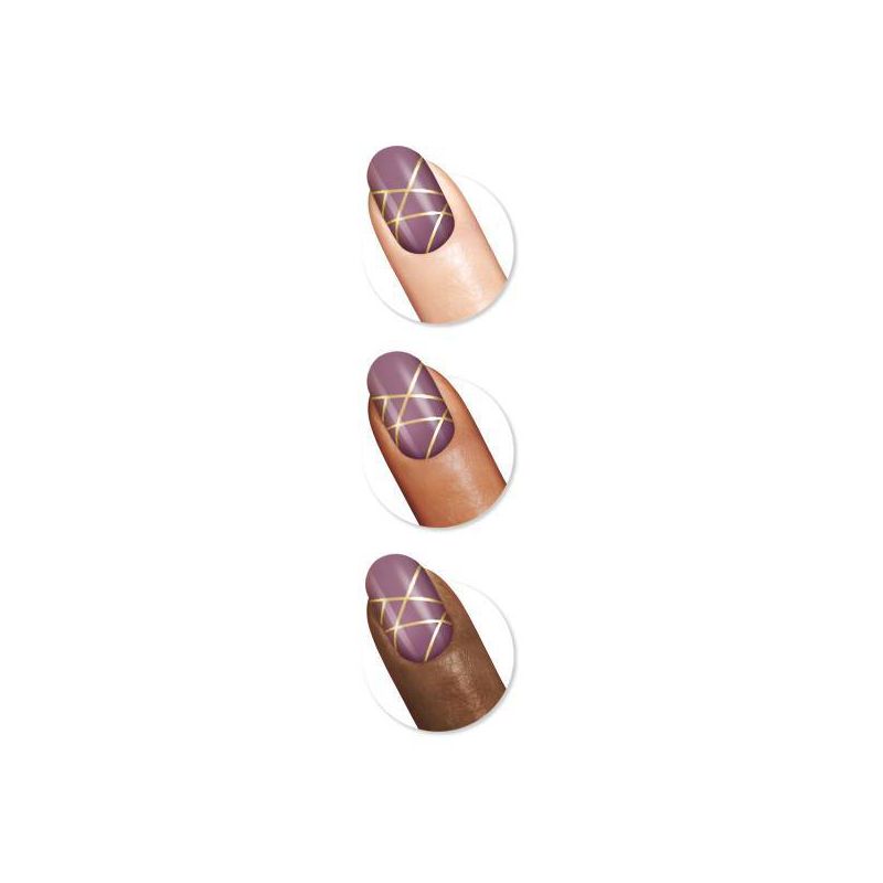 Sally Hansen Salon Effects Perfect Manicure Press on Nails Kit - Oval - Outside the Line - 24ct, 3 of 12