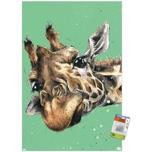 Trends International Snowtap - Giraffe Photobomb Unframed Wall Poster Prints - 1 of 4