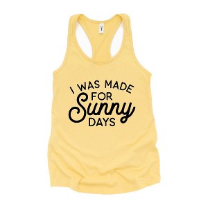 Simply Sage Market Women's I Was Made For Sunny Days Graphic Racerback Tank - 1 of 2