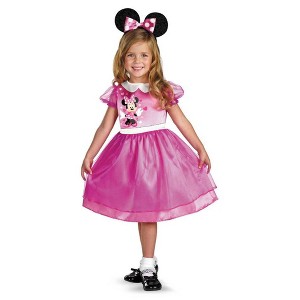 Toddler Disney Mickey Mouse & Friends Minnie Mouse Halloween Costume Dress with Headband - 1 of 3