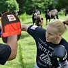 Amber Fight Gear Canvas Punch Mitts – Durable, Secure Fit, Boosts Speed & Power for Boxing, MMA, Kickboxing & Aerobics. - 2 of 3