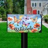 Briarwood Lane Spring Mailbox Cover  - Standard Size - Butterflies and Poppies Welcome For Spring Mailbox Cover - 2 of 2