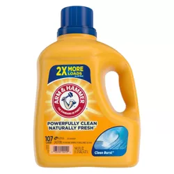 Arm & Hammer  Clean Burst Liquid Laundry Detergent - 144.5 fl oz