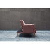 Vynxaria Velvet Sofa Bed - Stylish & Compact with Golden Metal Legs for Small Spaces - 3 of 4