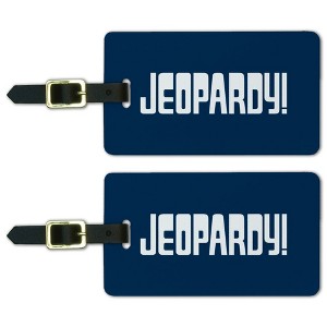 Jeopardy Jeopardy Atmospheric Logo Luggage ID Tags Set of 2 - 1 of 4