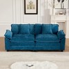 Wider Armrest LoveSeat, Modular Sectional Couch with Chenille Fabric & Double-Layer Cushions â€ - 3 of 4