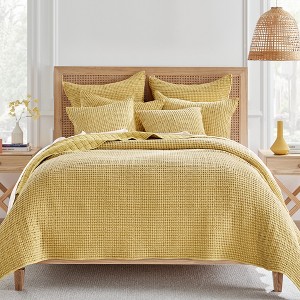 Mills Waffle Quilt and Pillow Sham Set - Levtex Home - 1 of 4