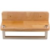 ALFI AB5510 12Inch Small Wooden Shelf with Chrome Towel Bar Bathroom Accessory - 3 of 4
