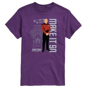 Men's - Star Trek - Picard Make It So Short Sleeve Graphic T-Shirt - 1 of 4