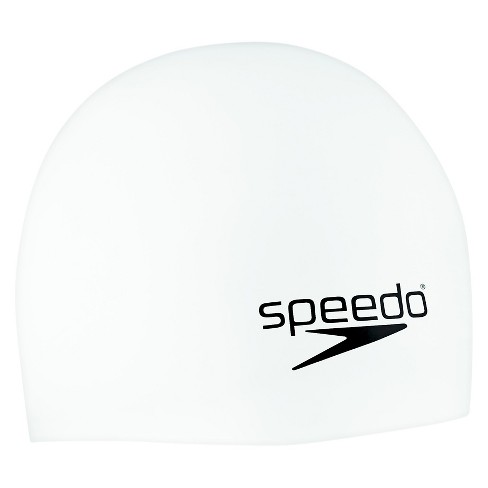 Speedo Adult Silicone Swim Cap White Target