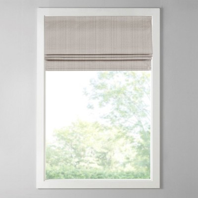 Dsvimoy Curtain Panel Room Darkening Cordless Roman Shade for Quiet and Comfortable Rooms, Gray, 11.42"*5.38"*7.48"