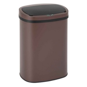 FDW Kitchen Trash Can with Lid, 13 Gallon Automatic Garbage Can for Bathroom Bedroom Home Office 50 Liter Touch Free Stainless Steel Waste Bin - 1 of 4