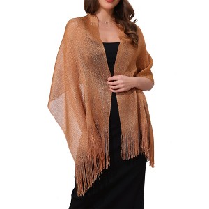 INSPIRE CHIC Women's 100% Polyester Fashion Pashmina Shawls 190 x 45 cm 1 Pc - 1 of 4