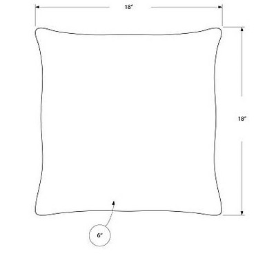 Beige Floral Velvet 18" Square Decorative Throw Pillow