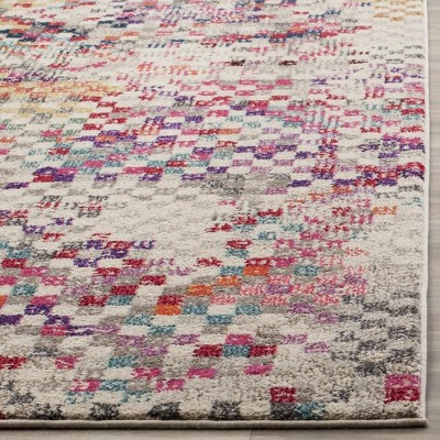Reversible Rectangular Grey Synthetic 3' x 5' Stain-Resistant Rug