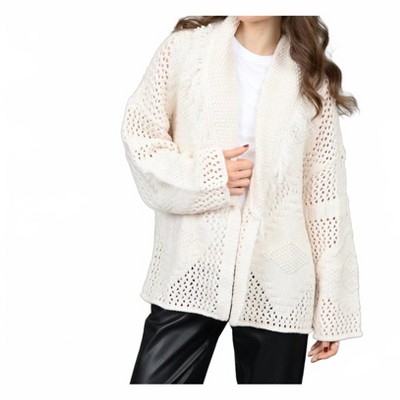 Women's Ilsa Long Sleeve Shawl Neck Cardigan - RD Style