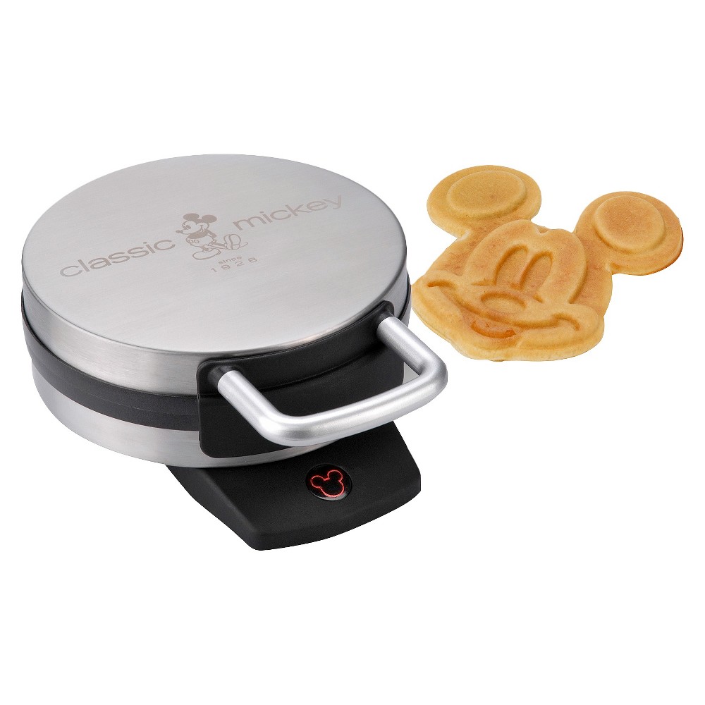 Disney Classic Mickey Mouse Waffle Maker Brushed Stainless Steel