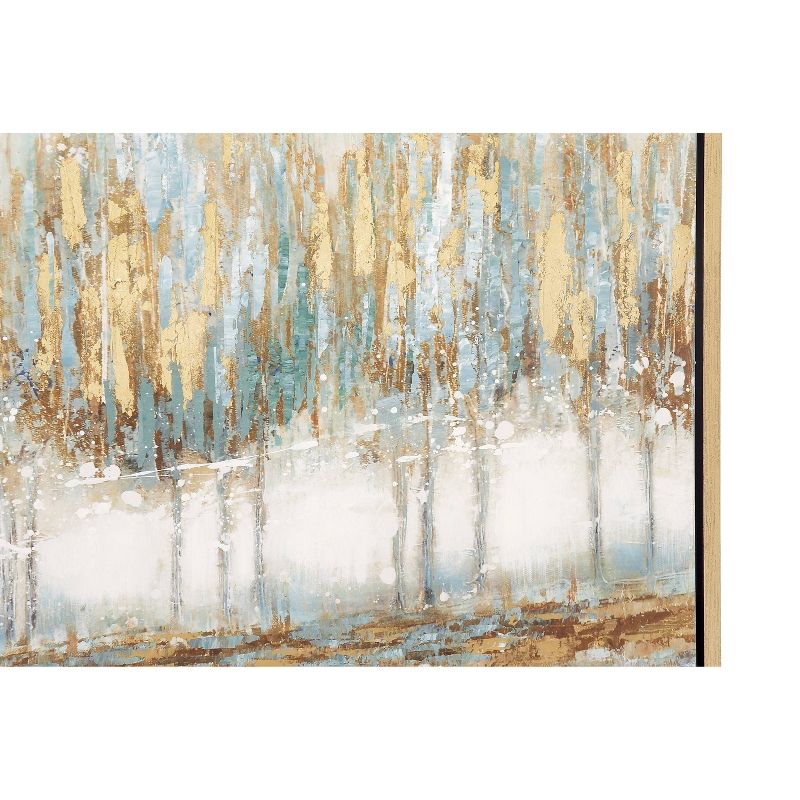 Canvas Tree Framed Wall Art with Gold Frame Blue - Olivia &#38; May, 4 of 6