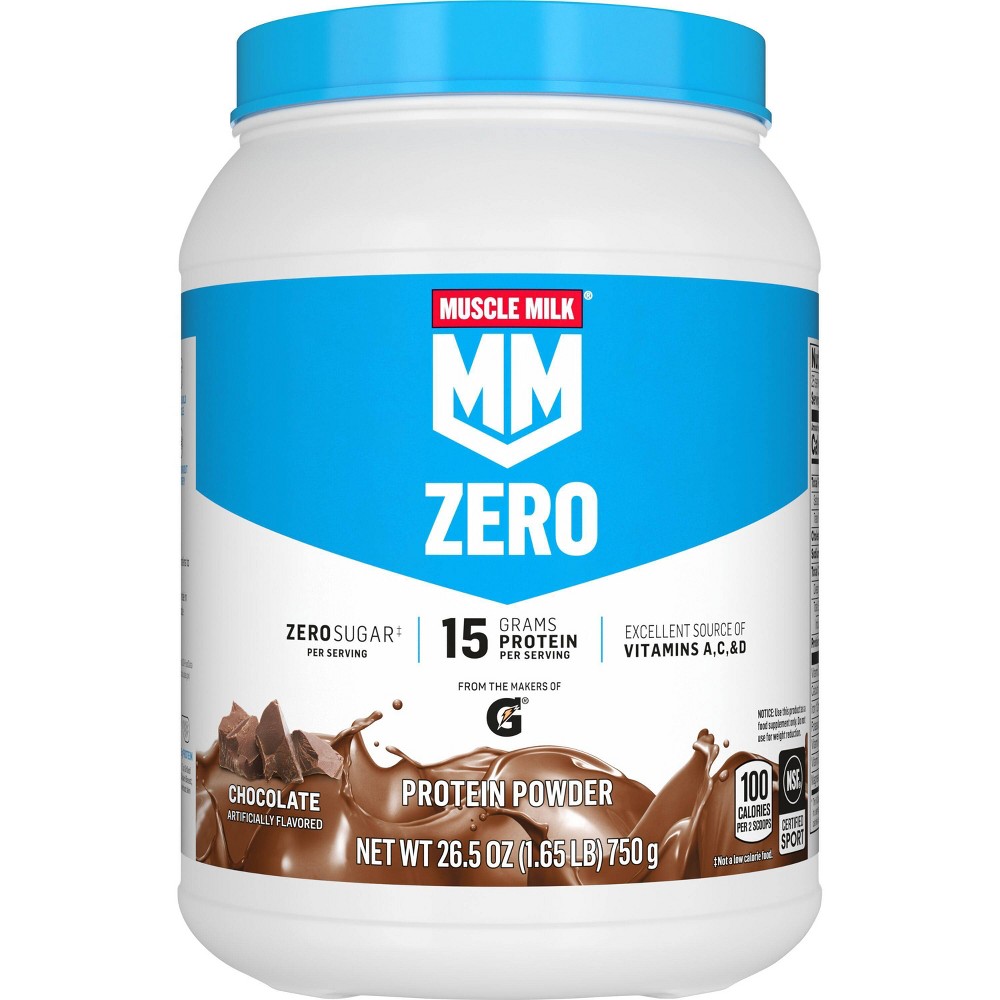 Muscle Milk Zero Sugar Chocolate Protein Powder