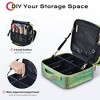 Byootique Portable Glitter Makeup Train Case Brush Holder Cosmetic Bag Travel Green - 3 of 4