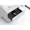 23.6" Wall-Mounted Bathroom Vanity with White Resin Sink, Floating Timber Cabinet, Soft-Close Hinges & Open Back for Easy Installation - 4 of 4