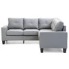 L-Shaped Sectional Sofas Sectional Couch with Hardwood Frame, Long-Lasting Cushions, Ideal for Apartments & RV Homes - 3 of 4