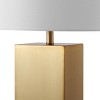 Hank Metal Square Table Lamp - CTL1088 - Gold/White - Safavieh Couture - 3 of 4