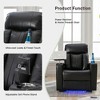 Power Recliner with Storage Arms, Cup Holders, 360° Swivel Tray Table, Cell Phone Stand, USB Charging Port, Ambient Lighting for Home Theater - 4 of 4