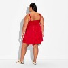 Women's Satin Jacquard Mini Babydoll Dress - Wild Fable™ - 3 of 3