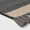 5'x7' Oversized Stripe Outdoor Rug Charcoal Gray - Threshold™ - 3 of 4
