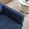 29.9" Chenille Skirted Swivel Chair with Removable Cushion - 2 of 4