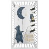 Sweet Jojo Designs Gender Neutral Photo Op Fitted Crib Sheet Bear and Moon Blue Gold and Grey - 2 of 4