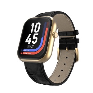 iTouch Air 5 Smartwatch PU Leather Band - Gold/Black - 1 of 4