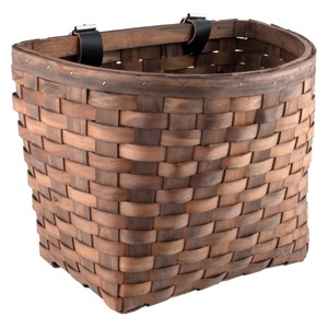 Sunlite Wooden Classic Basket Dark Brown Beech Wood 13x8.5x10` - 1 of 2