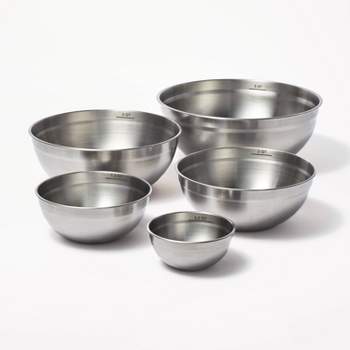 Choice Stainless Steel Standard Mixing Bowl Set - XL - 3/Set