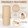 Unique Bargains PU Leather Dustproof Pencil Toothbrush Cosmetic Brush Holder - 3 of 4