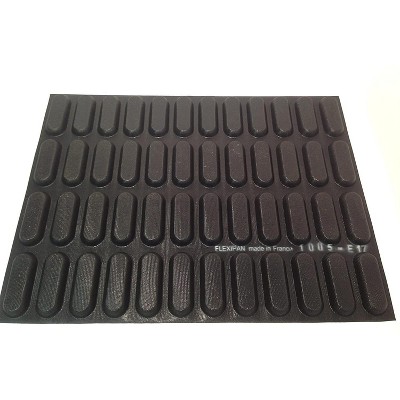 Sasa Demarle FP 01005 Long Brochette Flexipan, 48 Oblong Shaped Cavities, 31.5" x 26" x 1.5"