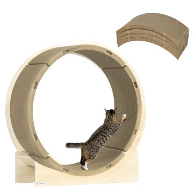 Cat Scratching Board 4 Pack,Reversible Cardboard Cat Scratcher Pads for Indoor Cats,Replacement for Cat Wheel – LAOTIES